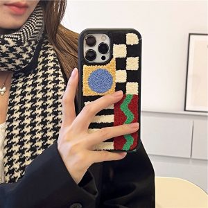 plush stitching iphone 13 case