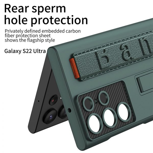 samsung galaxy s22 case camera cover wristband holder