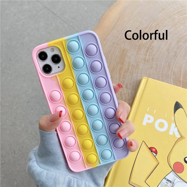 colorful decompression funny iphone 12 pro case