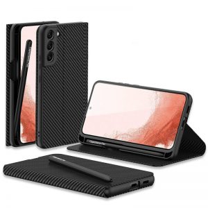 leather samsung galaxy s22 ultra flip case & s22 plus case