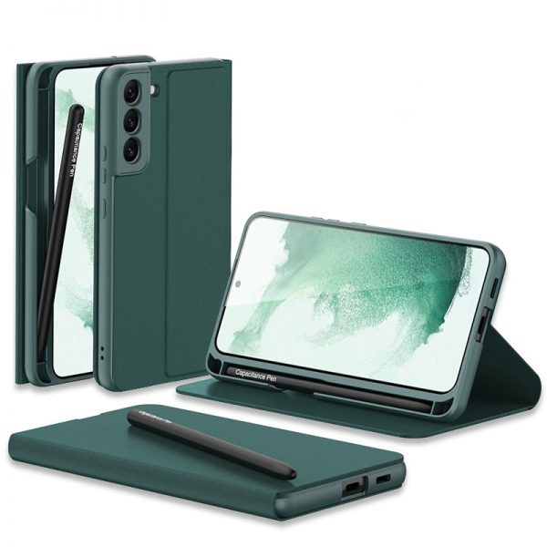 leather samsung galaxy s22 ultra flip case & s22 plus case