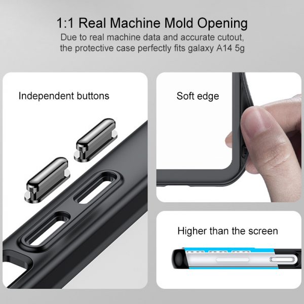 clear protective samsung a14 back cover