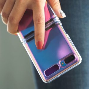 clear samsung z flip case