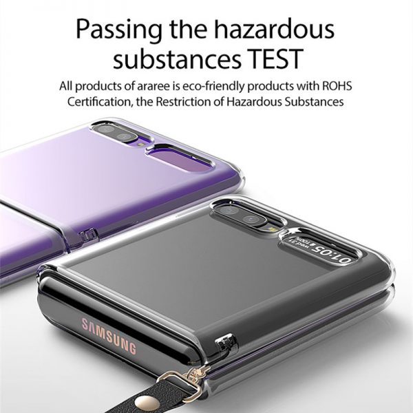 clear samsung z flip case