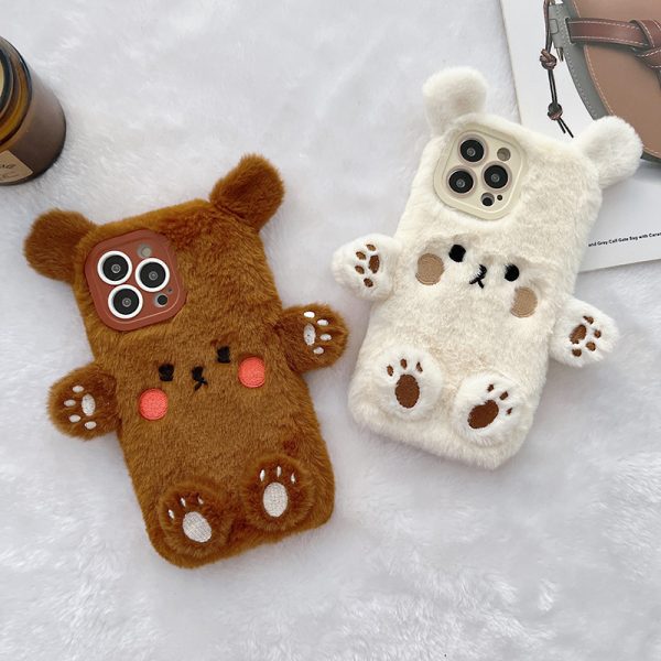 Cute Bear Plush iPhone 13 Pro Max Case