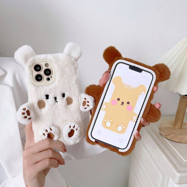 Cute Bear Plush iPhone 13 Pro Max Case