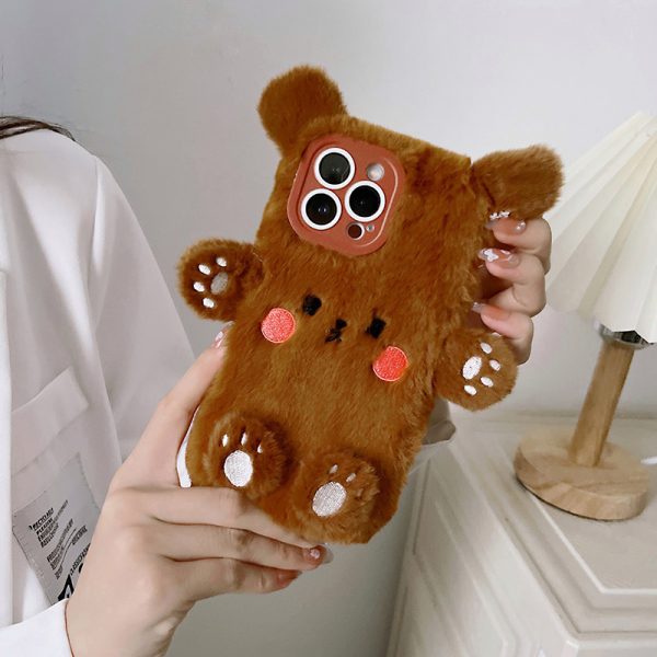 Cute Bear Plush iPhone 13 Pro Max Case