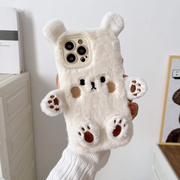 Cute Bear Plush iPhone 13 Pro Max Case