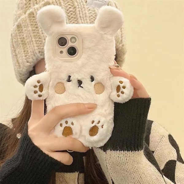 Cute Bear Plush iPhone 13 Pro Max Case