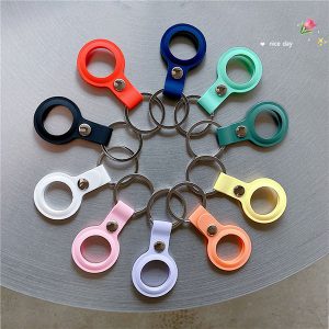 liquid silicone airtag case in ten colors real shoot show