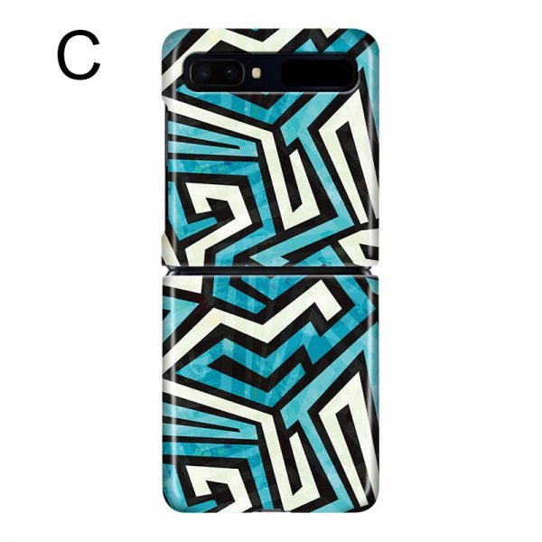 blue graffiti samsung z flip case