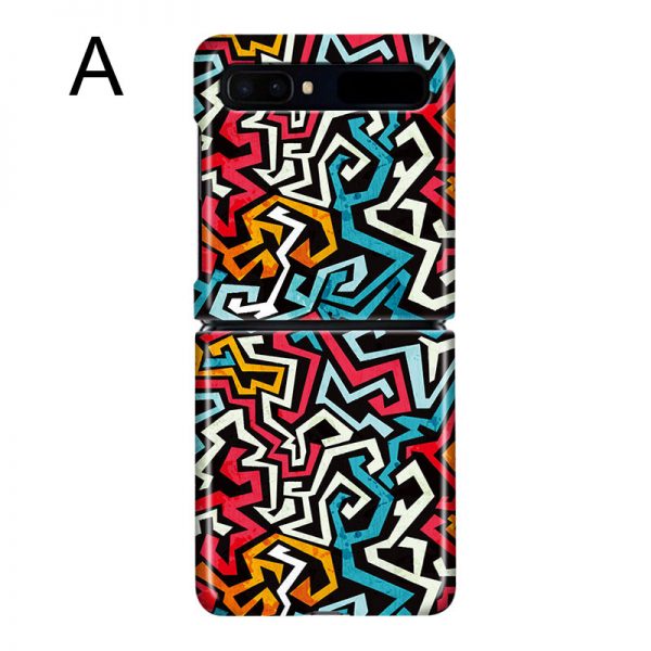 colorful graffiti samsung z flip case