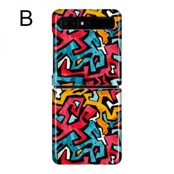 colorful graffiti samsung z flip case