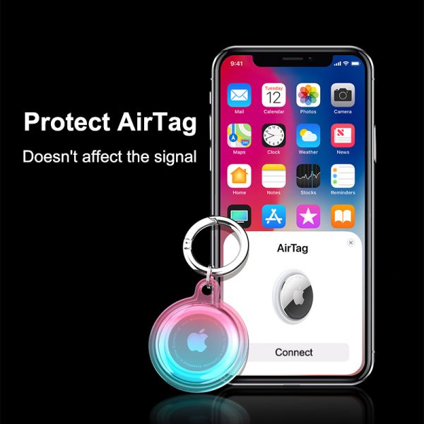 gradient waterproof airtag case