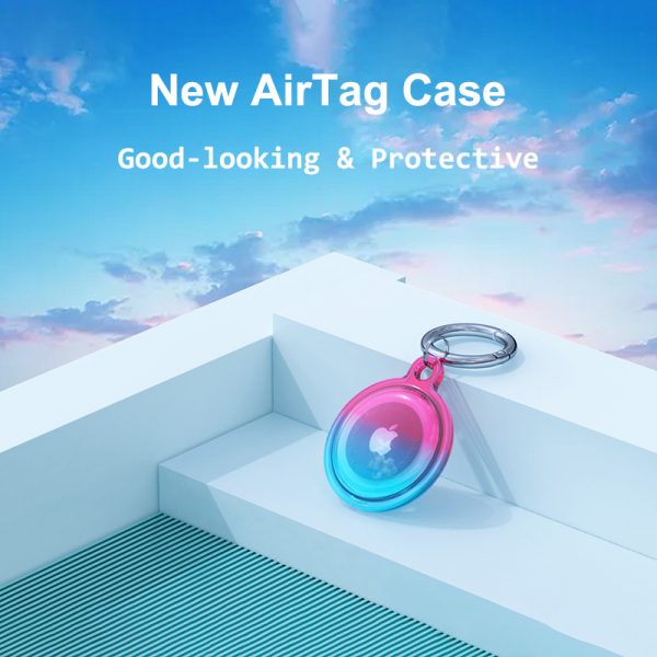 gradient waterproof airtag case