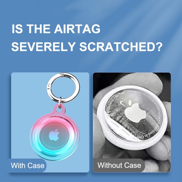 gradient waterproof airtag case