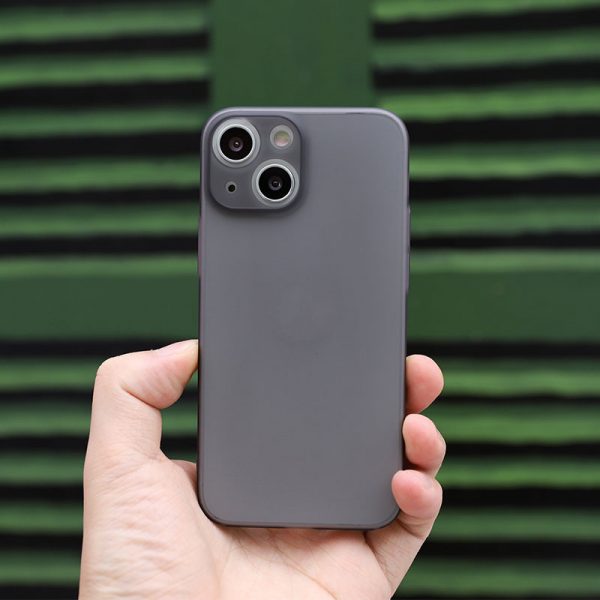 black ultra-thin clear frosted iphone case 11