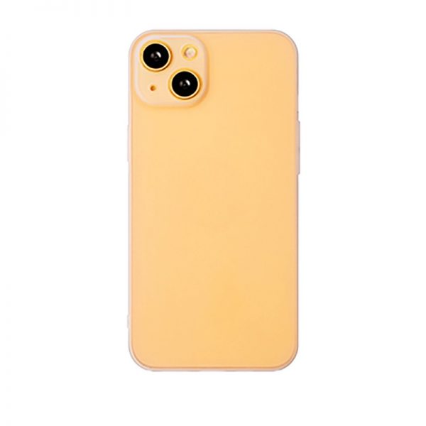 orange ultra-thin clear frosted iphone case 11