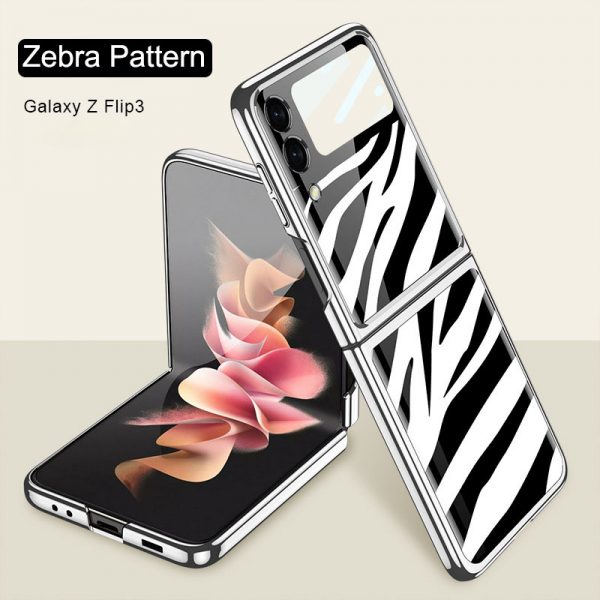 zebra pattern galaxy z flip3 case