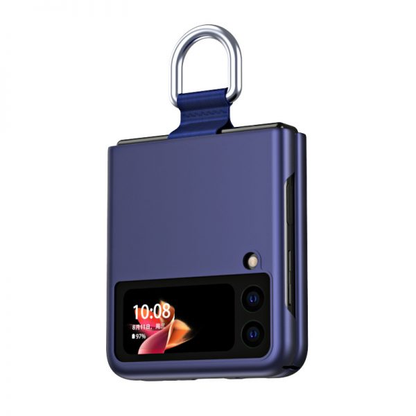 blue samsung z flip 3 cover with ring