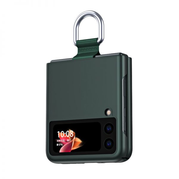 green samsung z flip 3 cover with ring