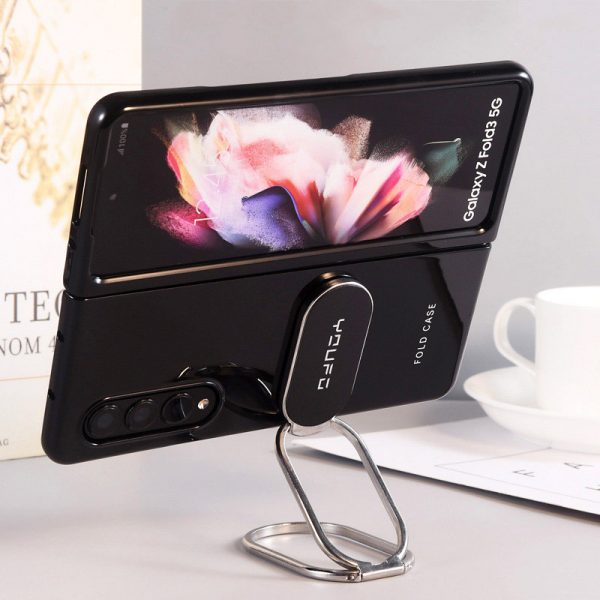 black galaxy z fold 3 case with kickstand