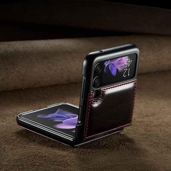 leather samsung galaxy z flip3 case