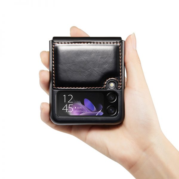 leather samsung galaxy z flip3 case