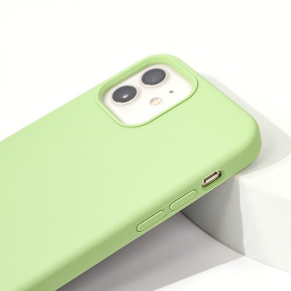 green liquid silicone case iphone 12