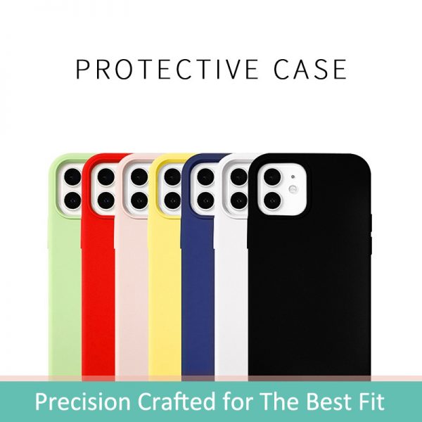 liquid silicone cases in multiple colors