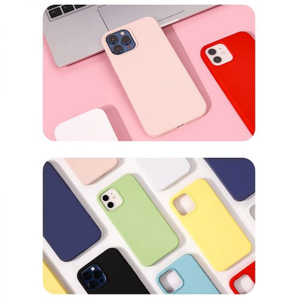 liquid silicone cases in multiple colors