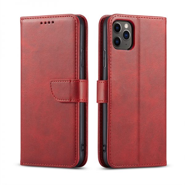 Red New Flip Cover iPhone 14 Case with Card Holder