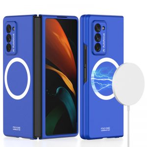 blue z fold 2 magnetic case