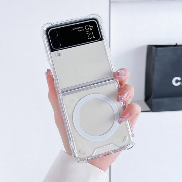 clear flip 4 magnetic case