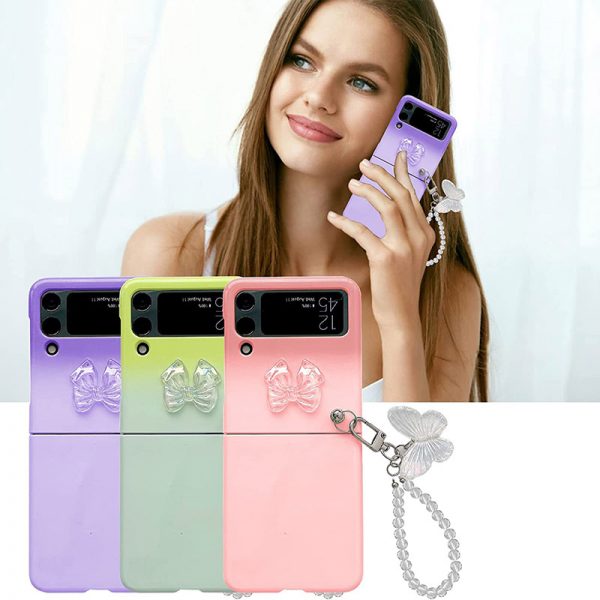 cute z flip 4 case with strap