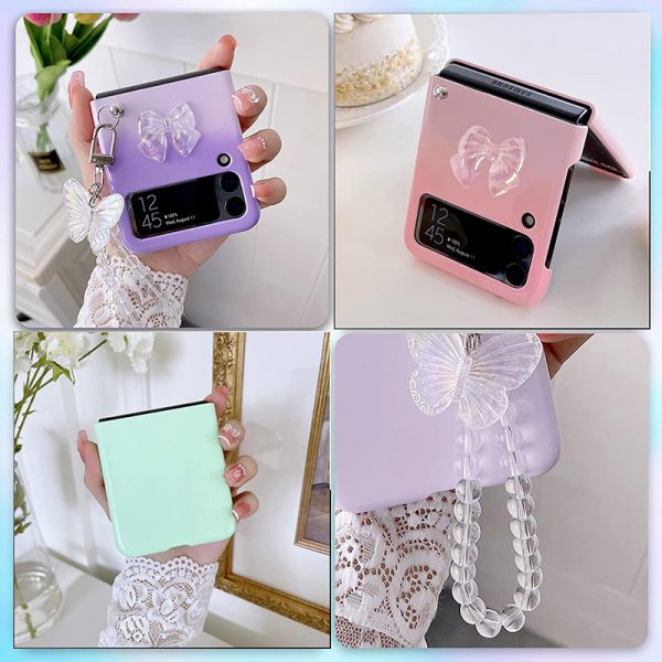 cute z flip 4 case with strap