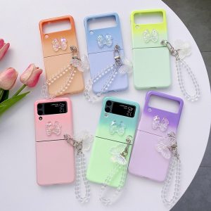 cute z flip 4 case with strap