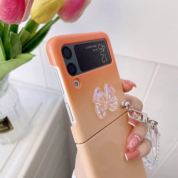 cute z flip 4 case with strap