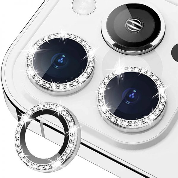 silver camera lens protector for iphone 13 pro max