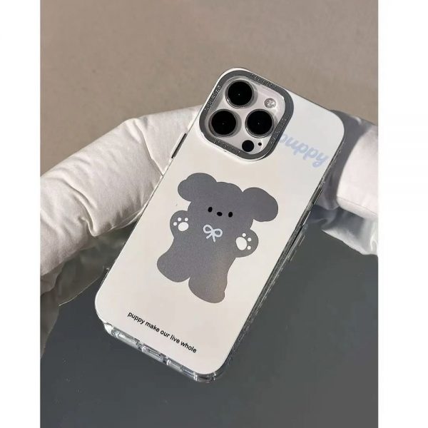 cute iphone 12 cartoon cases (cat, bear)